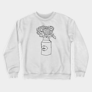 Hydrangea Flowers in a Vase Crewneck Sweatshirt